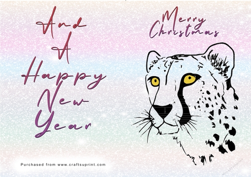 No Cut Just Print Christmas Cards - Wild Animals and Birds
