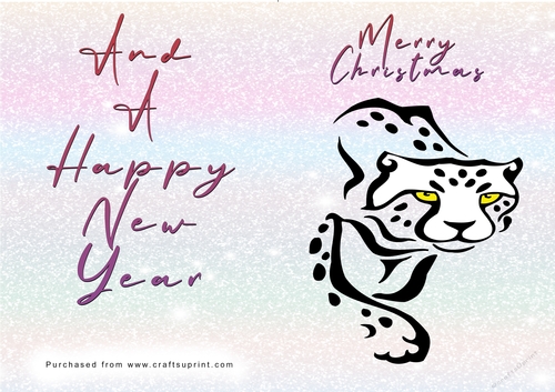No Cut Just Print Christmas Cards - Wild Animals and Birds