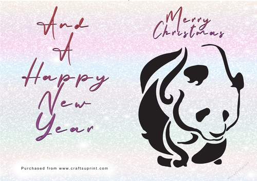 No Cut Just Print Christmas Cards - Wild Animals and Birds