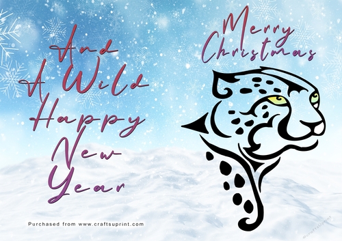 No Cut Just Print Christmas Cards - Wild Animals and Birds