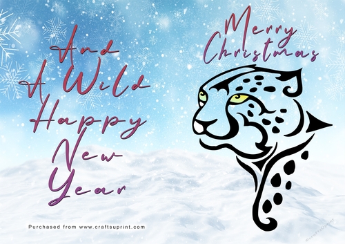 No Cut Just Print Christmas Cards - Wild Animals and Birds