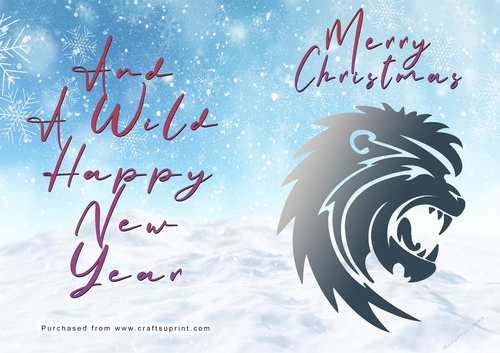 No Cut Just Print Christmas Cards - Wild Animals and Birds