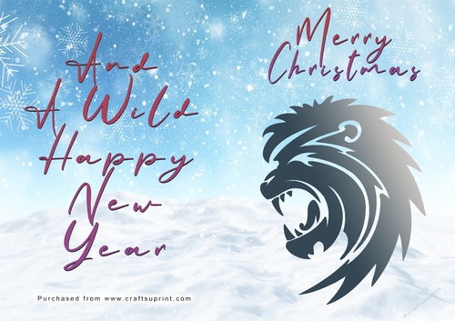 No Cut Just Print Christmas Cards - Wild Animals and Birds