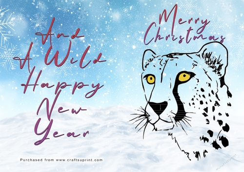 No Cut Just Print Christmas Cards - Wild Animals and Birds