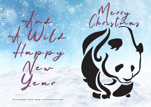 No Cut Just Print Christmas Cards - Wild Animals and Birds