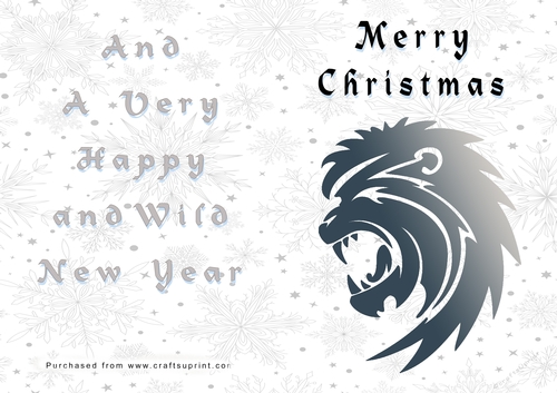No Cut Just Print Christmas Cards - Wild Animals and Birds