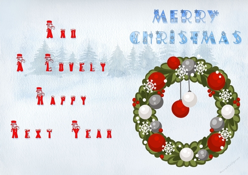 No Cut Just Print Christmas Cards - Childrens