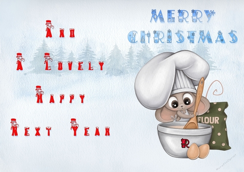 No Cut Just Print Christmas Cards - Childrens Chefs