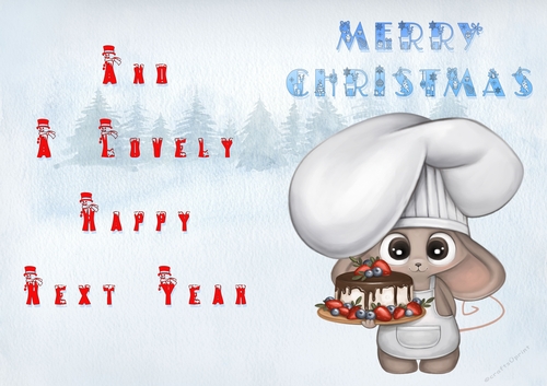 No Cut Just Print Christmas Cards - Childrens Chefs