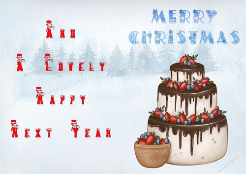 No Cut Just Print Christmas Cards - Childrens Chefs