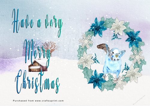 No Cut Just Print Christmas Cards