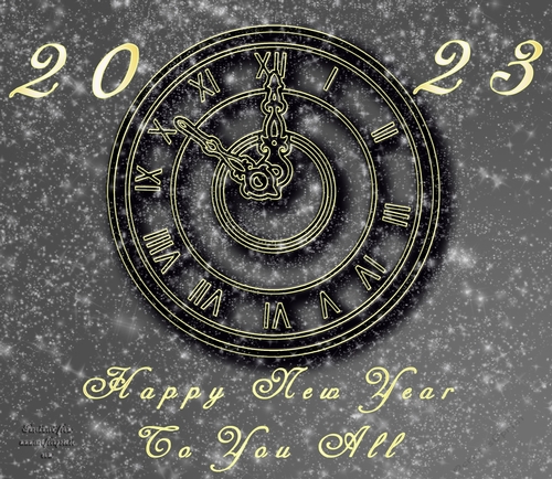 No Cut Just Print New Year 6 x 6 card front
