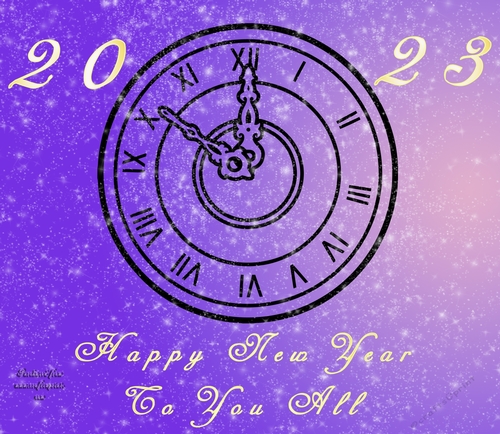 No Cut Just Print New Year 6 x 6 card front