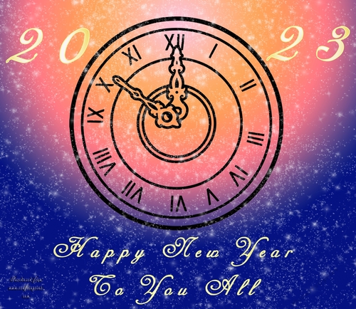 No Cut Just Print New Year 6 x 6 card front