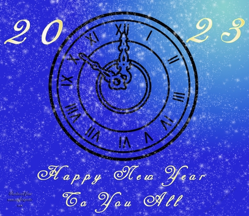 No Cut Just Print New Year 6 x 6 card front