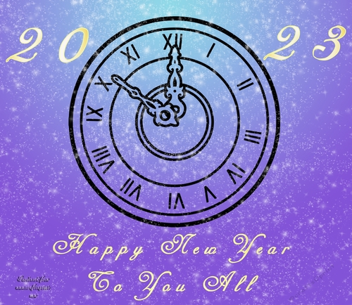 No Cut Just Print New Year 6 x 6 card front