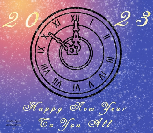 No Cut Just Print New Year 6 x 6 card front
