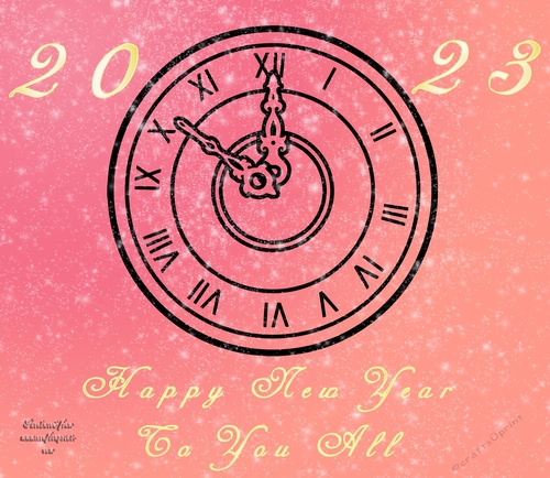 No Cut Just Print New Year 6 x 6 card front