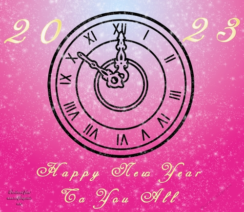 No Cut Just Print New Year 6 x 6 card front