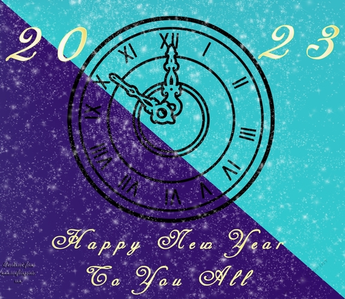 No Cut Just Print New Year 6 x 6 card front
