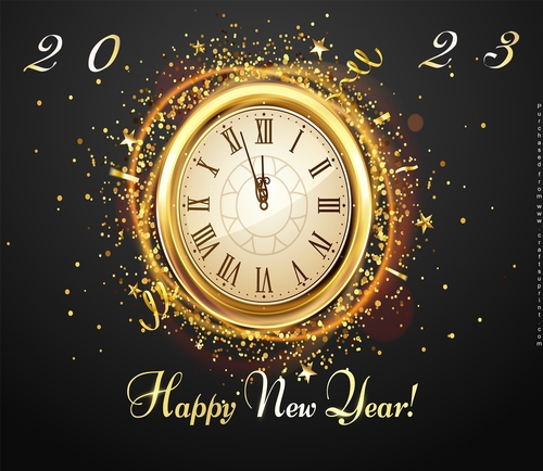 No Cut Just Print New Year 6 x 6 card front