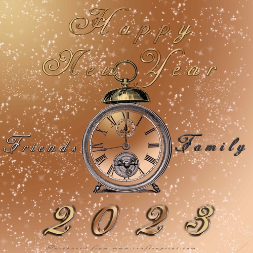No Cut Just Print New Year 6 x 6 card front
