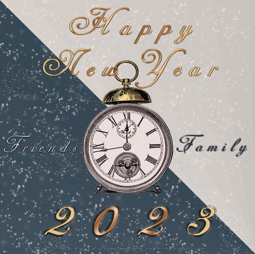 No Cut Just Print New Year 6 x 6 card front