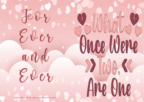 No Cut Just Print Valentines Day Card