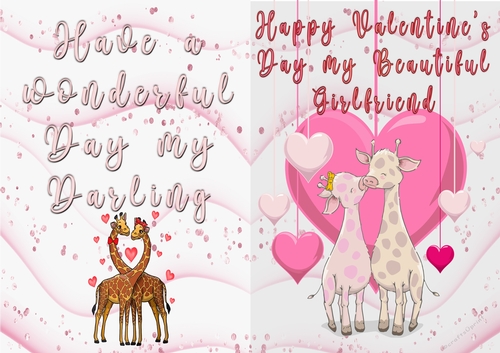No Cut Just Print Valentines Day Card