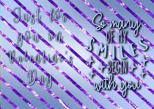 No Cut Just Print Valentines Day Card