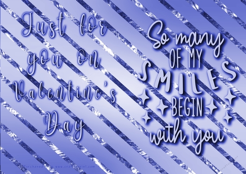 No Cut Just Print Valentines Day Card