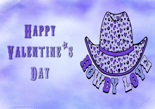 No Cut Just Print Valentines Day Card