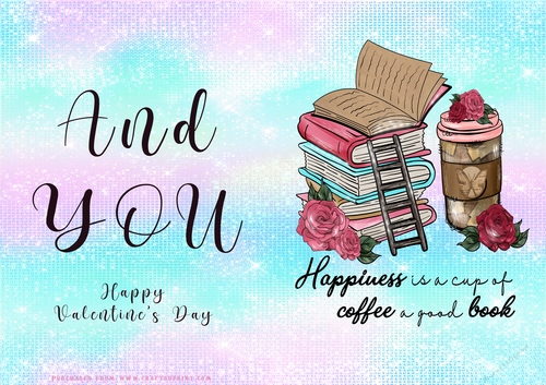 No Cut Just Print Valentines Day Card