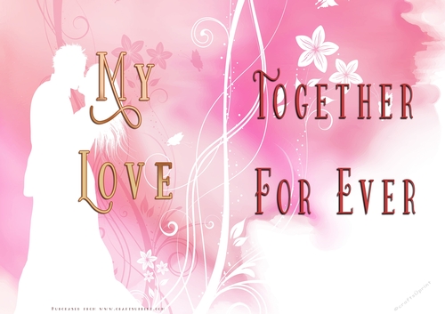 No Cut Just Print Valentines Day Card