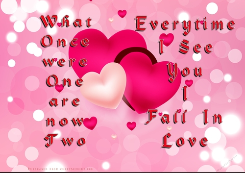No Cut Just Print Valentines Day Card