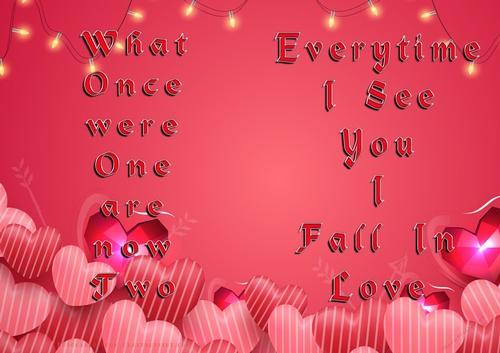 No Cut Just Print Valentines Day Card