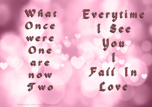 No Cut Just Print Valentines Day Card