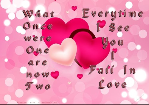 No Cut Just Print Valentines Day Card