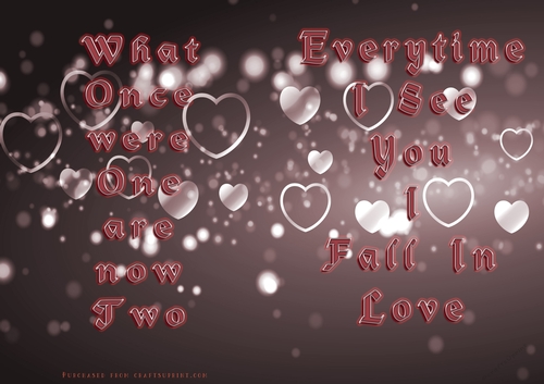 No Cut Just Print Valentines Day Card