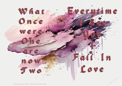 No Cut Just Print Valentines Day Card
