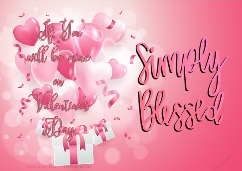 No Cut Just Print Valentines Day Card