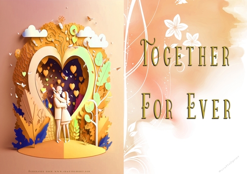 No Cut Just Print Valentines Day Card