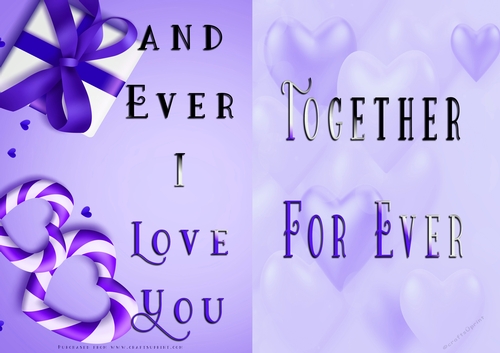 No Cut Just Print Valentines Day Card
