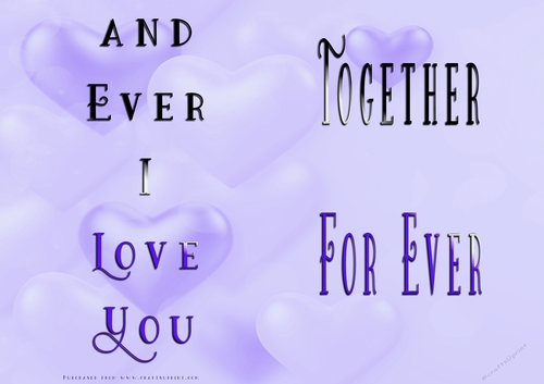 No Cut Just Print Valentines Day Card