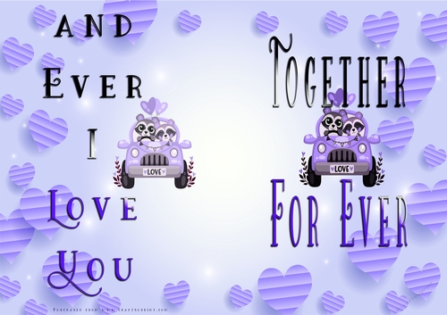 No Cut Just Print Valentines Day Card
