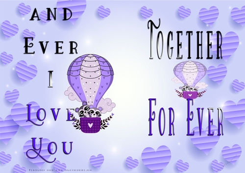No Cut Just Print Valentines Day Card