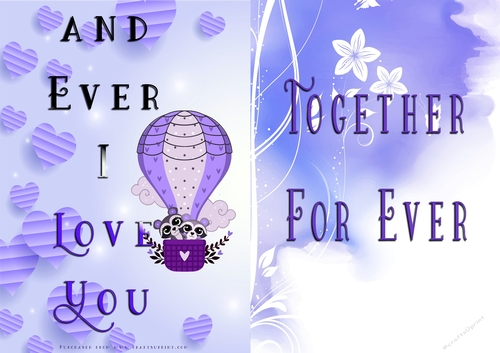 No Cut Just Print Valentines Day Card