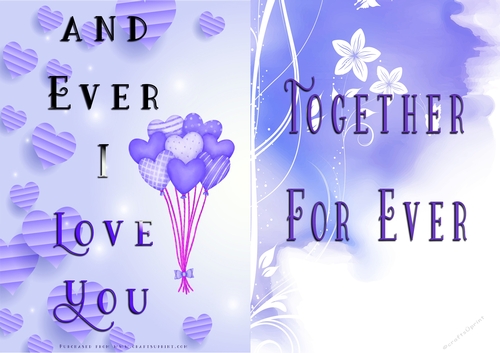No Cut Just Print Valentines Day Card