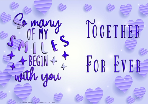 No Cut Just Print Valentines Day Card