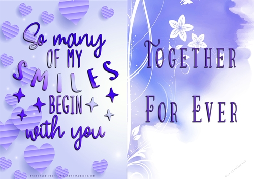 No Cut Just Print Valentines Day Card